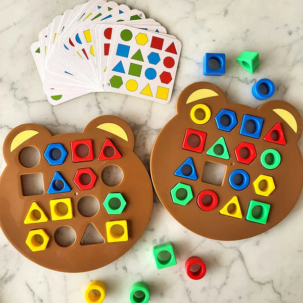 Brinquedo de Puzzle Montessori - Formas Geométricas