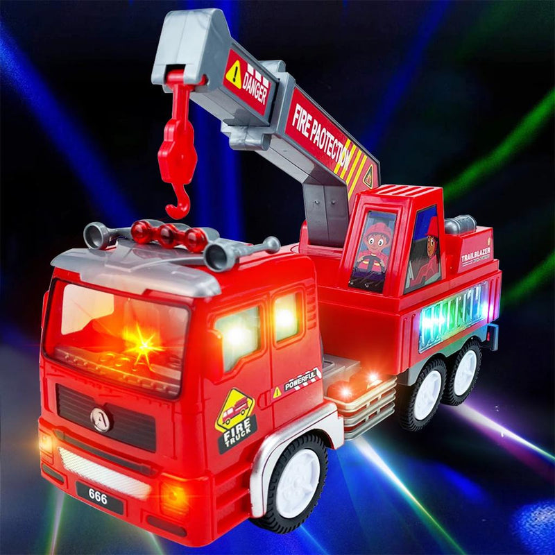 Carrinho de Bombeiro com Escada e Música