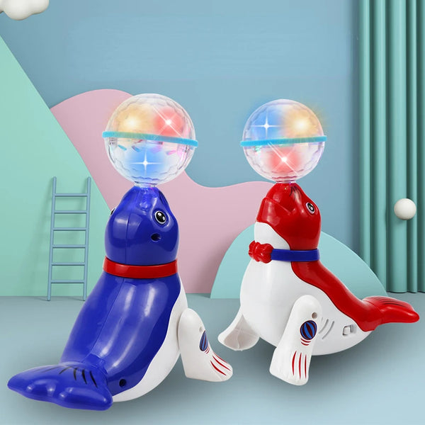 Brinquedo Foca Musical Malabarista Dançarina - Diversão e Desenvolvimento