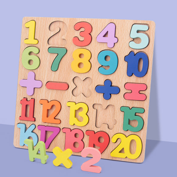 Brinquedo Quebra Cabeça De Números Montessori