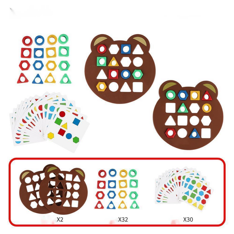 Brinquedo de Puzzle Montessori - Formas Geométricas