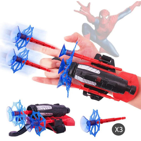 Lançador de Teia Homem-Aranha + Boneco Homem Aranha Brinde