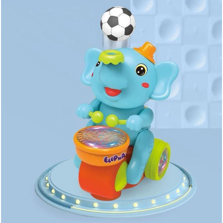 Elefante de Brinquedo Equilibrista Malabarista Musical