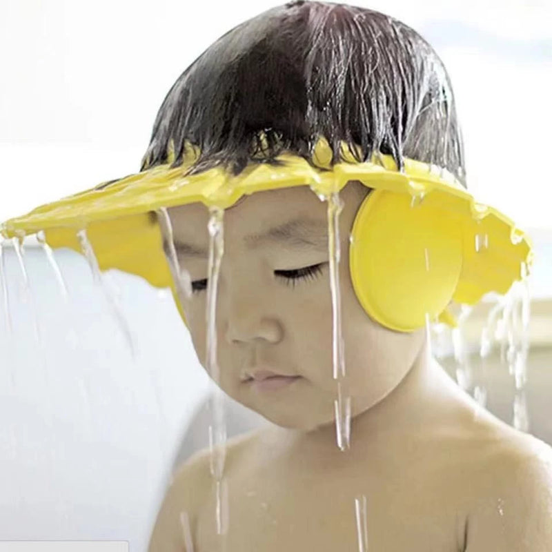 Gorra de Baño Protectora para Bebés y Niños - Protege ojos y orejas