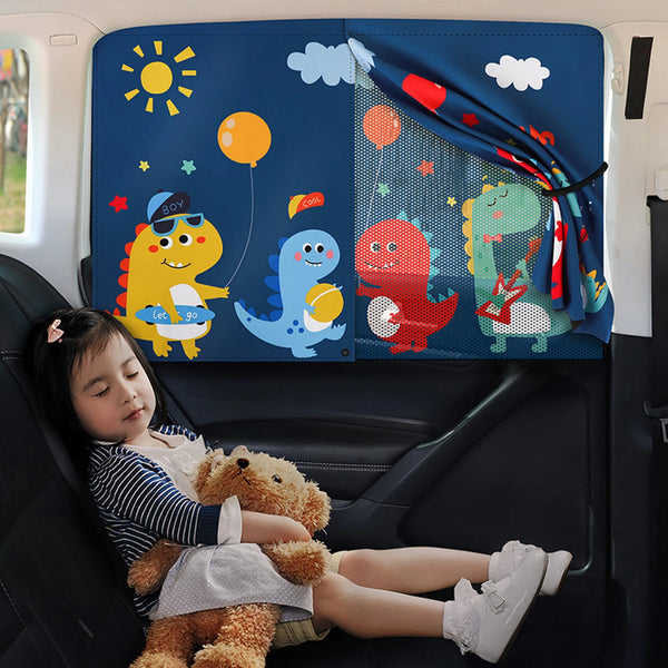 Cortina de Proteção Infantil para Carro – Proteção UV e Diversão
