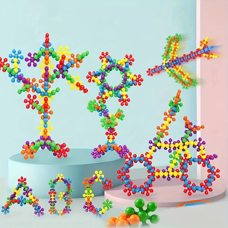 Blocos de Montar Infantil Flocos de Neve