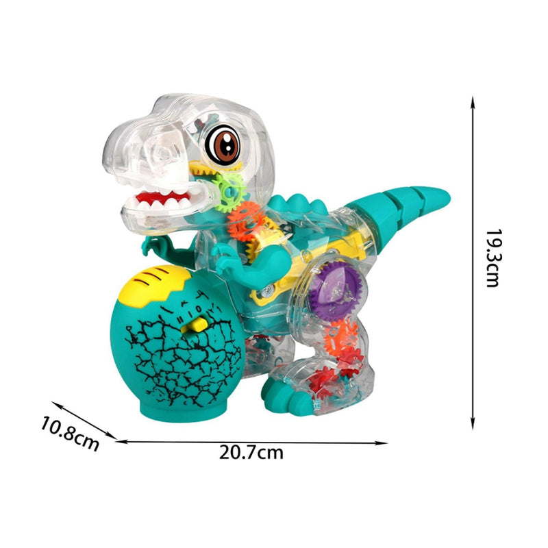 Brinquedo Dinossauro Transparente que Anda