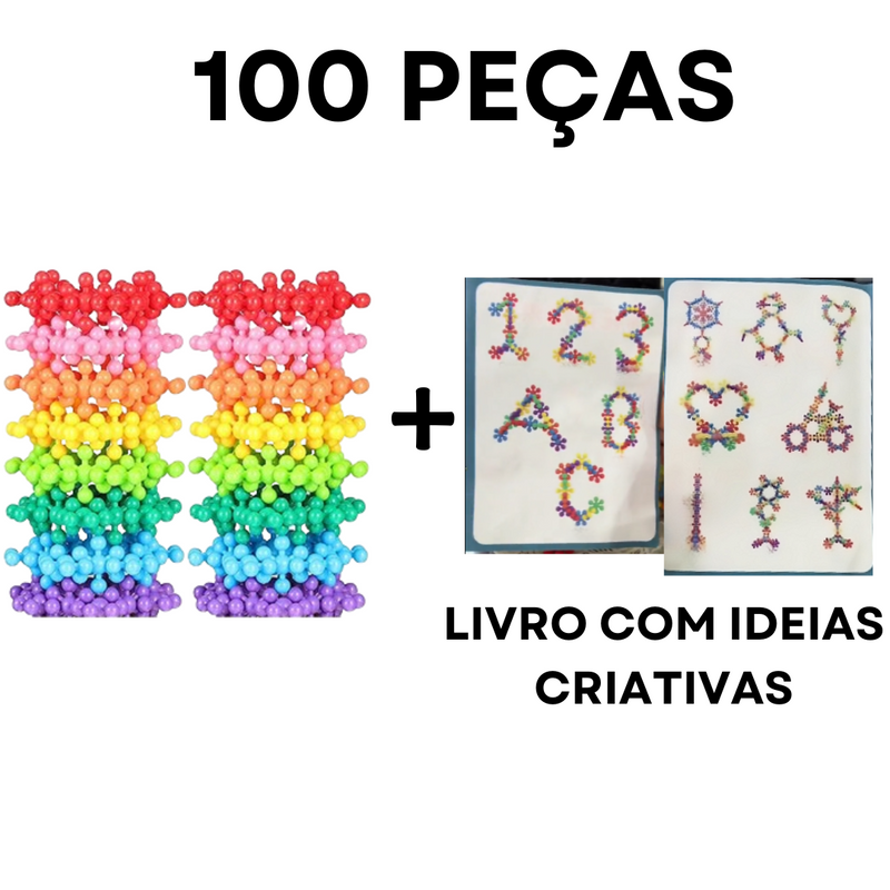 Blocos de Montar Infantil Flocos de Neve