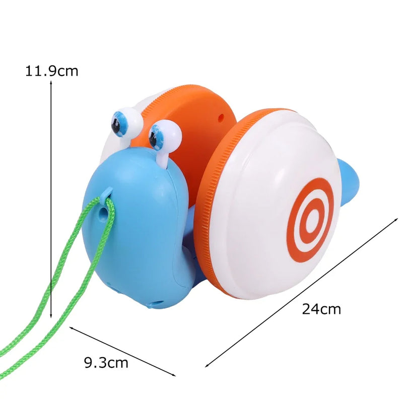 Brinquedo Caracol de Puxar - O Amigo que ilumina as Aventuras do Seu Filho