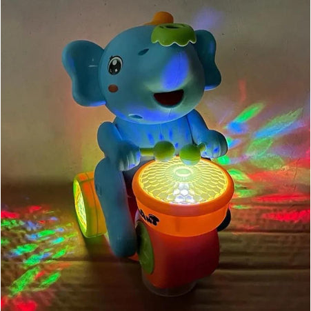 Elefante de Brinquedo Equilibrista Malabarista Musical