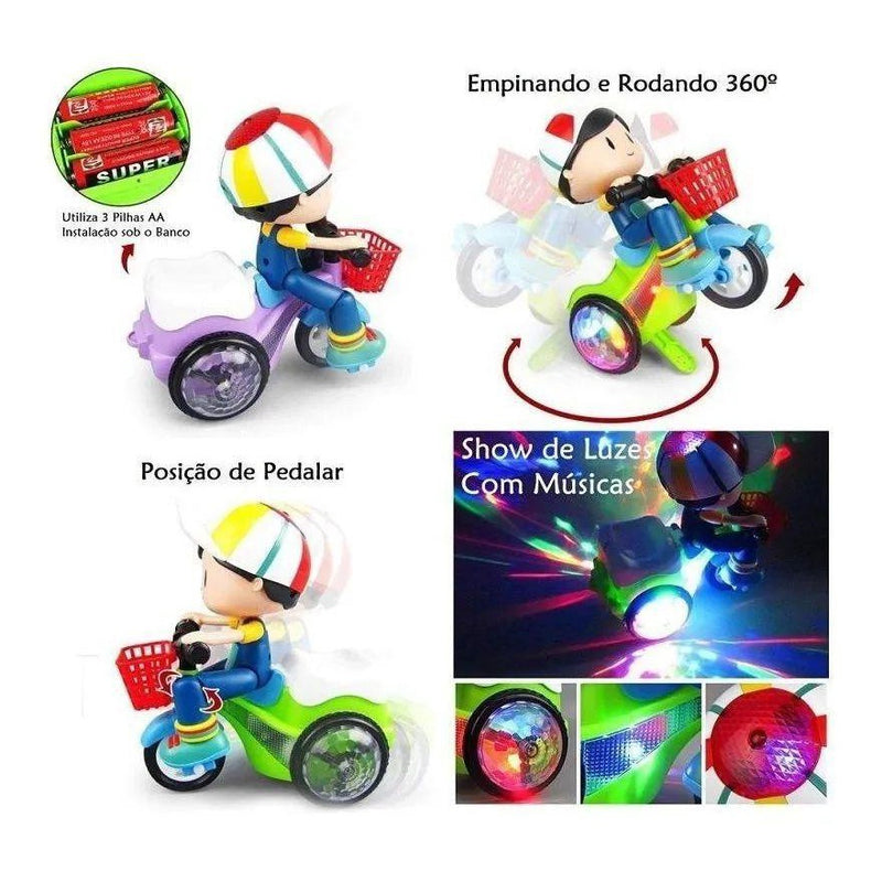 Brinquedo Triciclo Roda e Gira - Diversão Transformadora Que Estimula a Criatividade