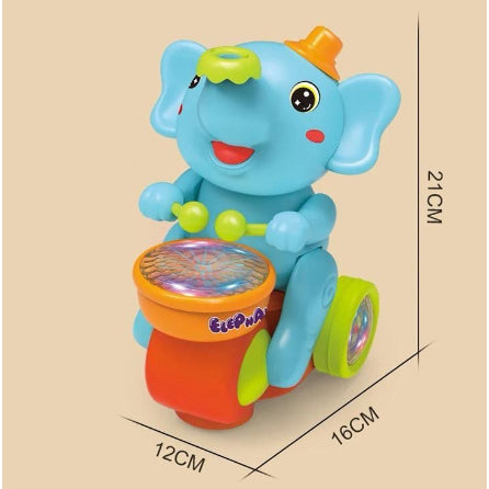 Elefante de Brinquedo Equilibrista Malabarista Musical