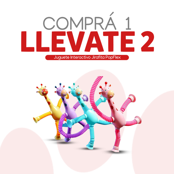 Juguete Interactivo Jirafita PopFlex – Comprá 1 Llevate 2