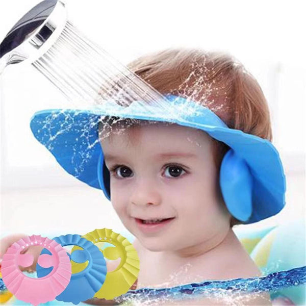 Gorra de Baño Protectora para Bebés y Niños - Protege ojos y orejas