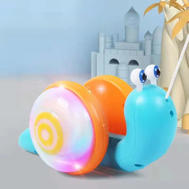 Brinquedo Caracol de Puxar - O Amigo que ilumina as Aventuras do Seu Filho