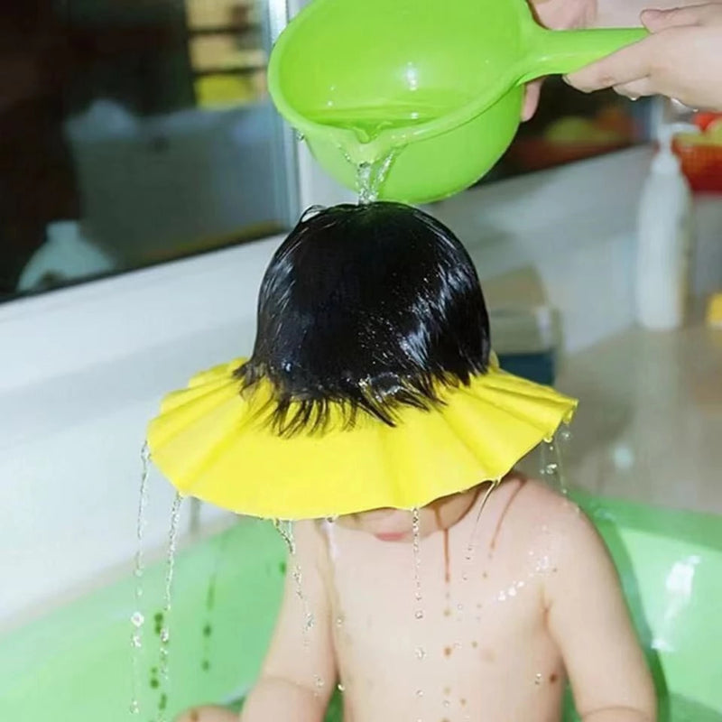 Gorra de Baño Protectora para Bebés y Niños - Protege ojos y orejas