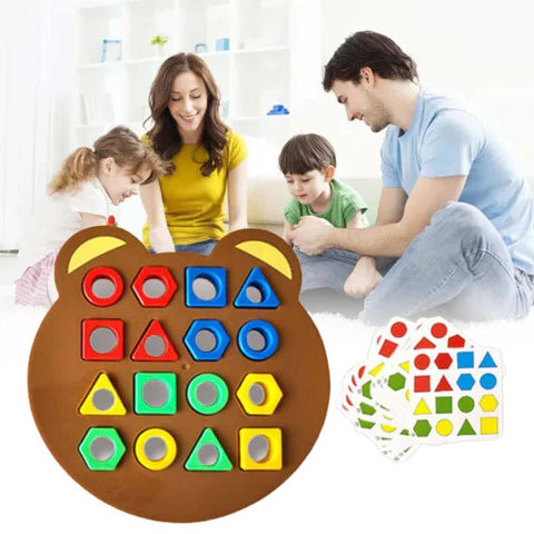 Brinquedo de Puzzle Montessori - Formas Geométricas